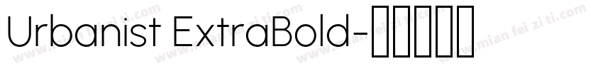 Urbanist ExtraBold字体转换